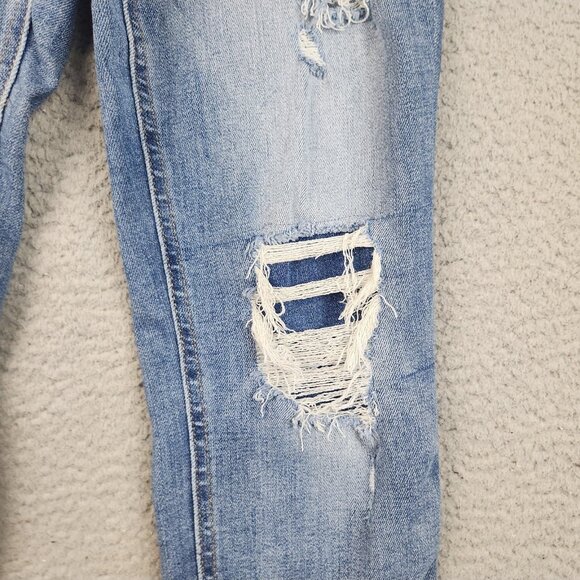 Maurices Jeans Womens 6 High Rise Ankle Straight Leg Button Fly Distressed Jeans - Picture 13 of 16